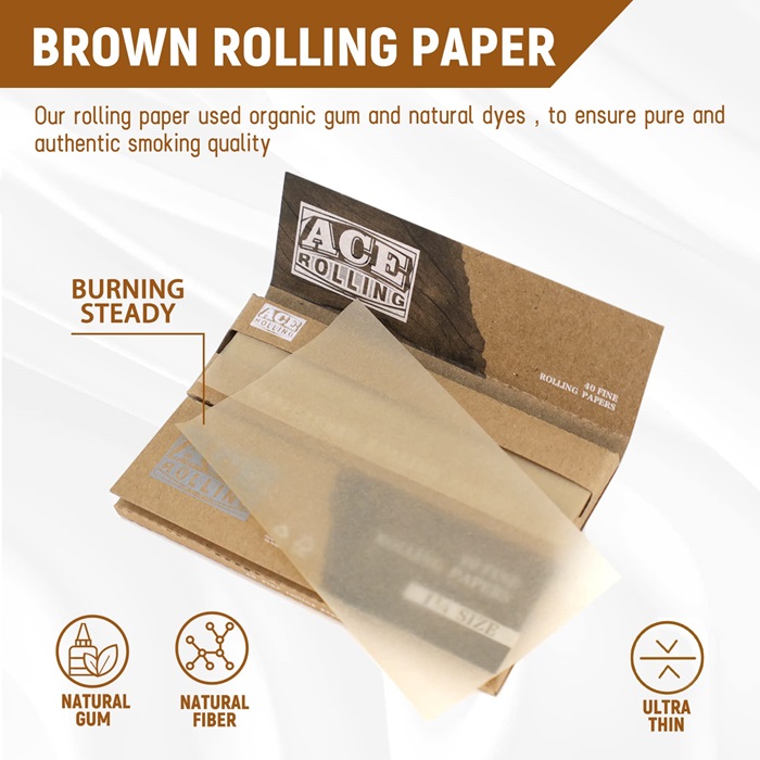 Cigarette Rolling Paper with No Additives for Pure Smoke