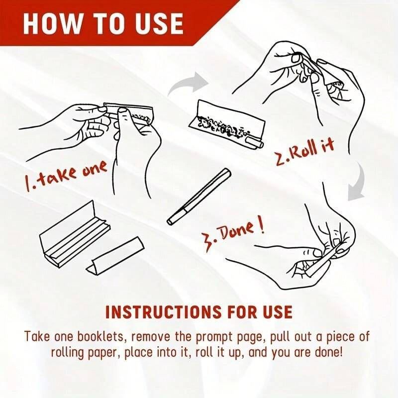 Regular Size White Repse Bleached Cigarette Rolling Paper 1 Box