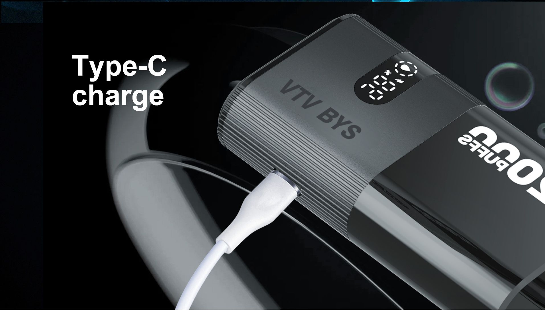 VTV BYS 12000 Puffs Pod System Vape E Cigarette Rechargeable Nicotine 5%