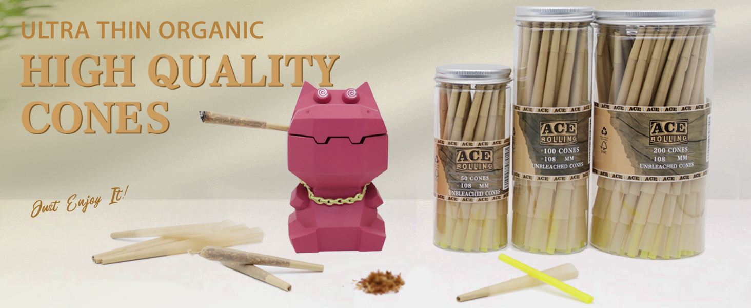 Smoking Paper Pre Rolled Cones Colored Wood Pulp Tube