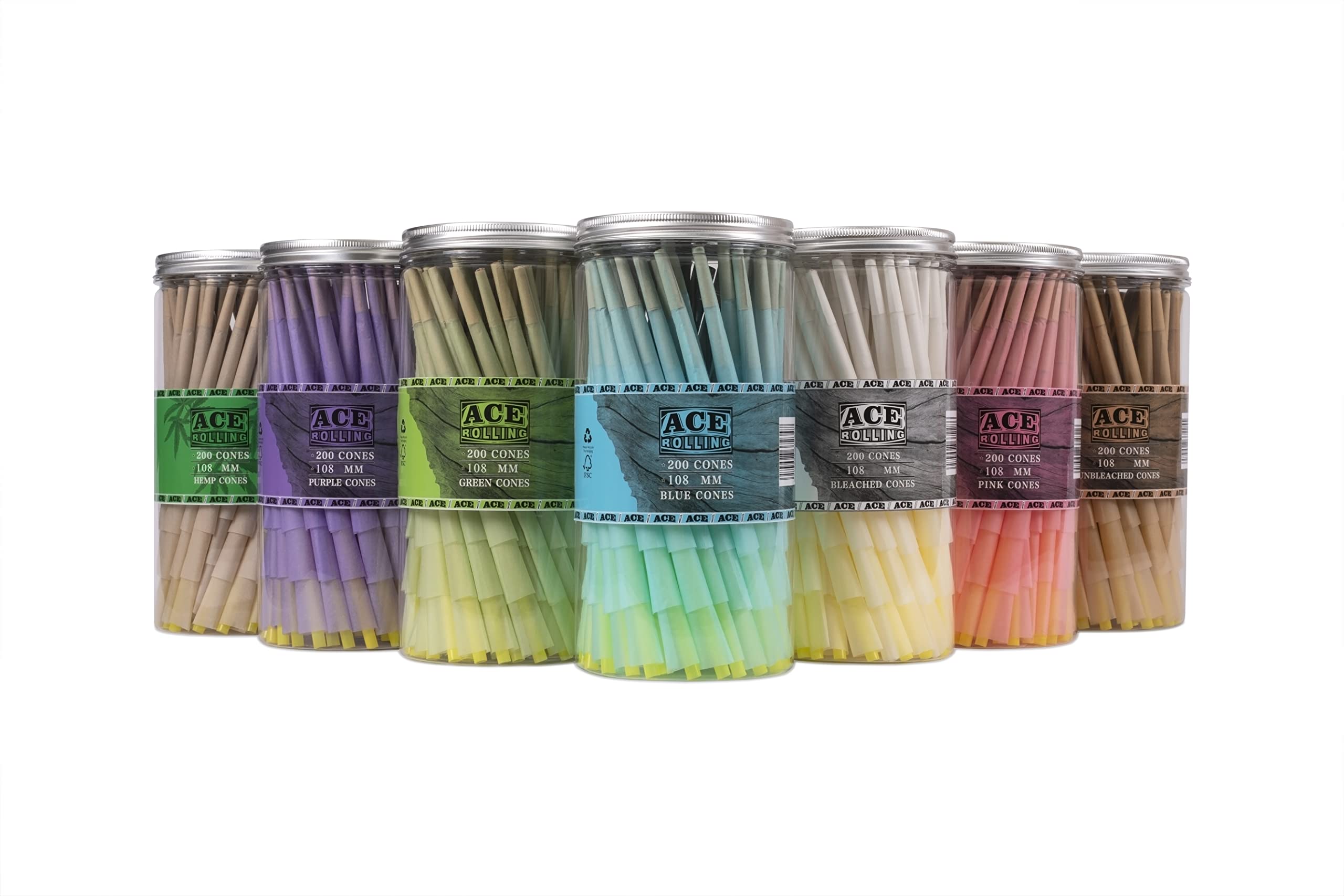 Smoking Paper Pre Rolled Cones Colored Wood Pulp Tube