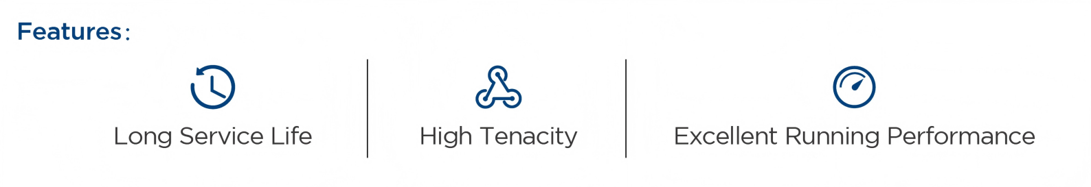 Kevlar Aramid Fiber Coated Garniture Tape Transporting for MK8 / MK9 Cigarette Making Machine