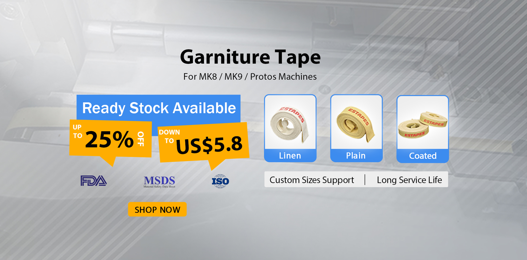 Spare Parts, Non-Tobacco Materials (NTMs), Smoking Accessories, Electrical Device, Packing Machine, Cutting Machine, Tobacco Making Machine, HNB Making Machine, Laboratory Testing Machine, Chemical Materials, Promotion - UPPERSOURCE GLOBAL PTE. LTD.