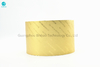 Embossing Transfer Gold Silver Aluminium Foil Paper In 85 / 76 mm  In Cigarette Food Packaging