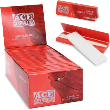 Regular Size White Repse Bleached Cigarette Rolling Paper 1 Box