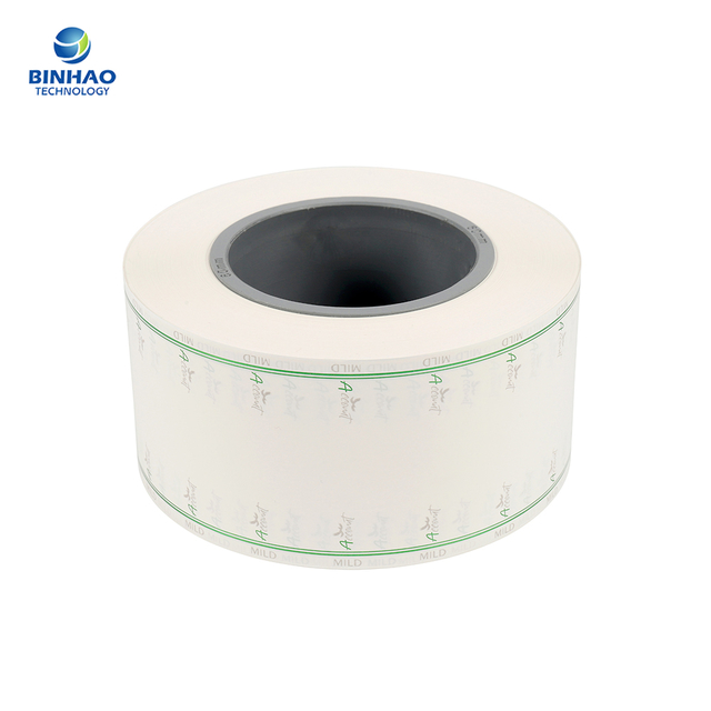 Red Hot Stamping Cork Tipping Paper With Mint Sweeteners For Tea Cigarette Filter Rod Packaging
