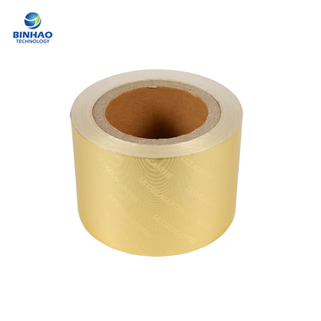 Embossing Transfer Gold Silver Aluminium Foil Paper In 85 / 76 mm  In Cigarette Food Packaging