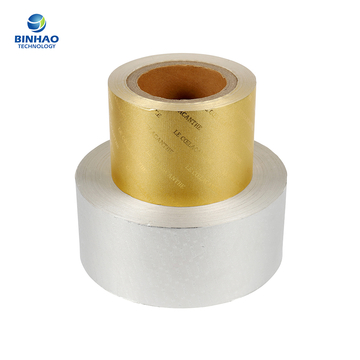 Food Grade Composite Golden Silvery Aluminum Foil Cigarette Packaging Paper