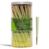 108MM Pre Rolled Cones Unbleached Wood Rolling Paper - 50 Cones