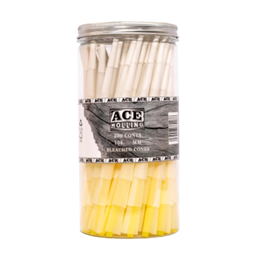 Pre Rolled Bleached Wood Rolling Paper Kingsize 50/100/200 Cones
