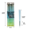 Blue Pre Rolled Cones Wood Pulp Colored Rolling Paper for Smoking