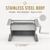 Manual Tobacco Leaf Shredder Stainless Steel Hand Crank Cutter for Dried Herbs and Soft Plant Materials